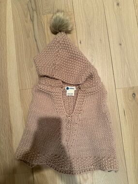 The Blueberry Hill - Cozy Hooded Knit Poncho Sweater